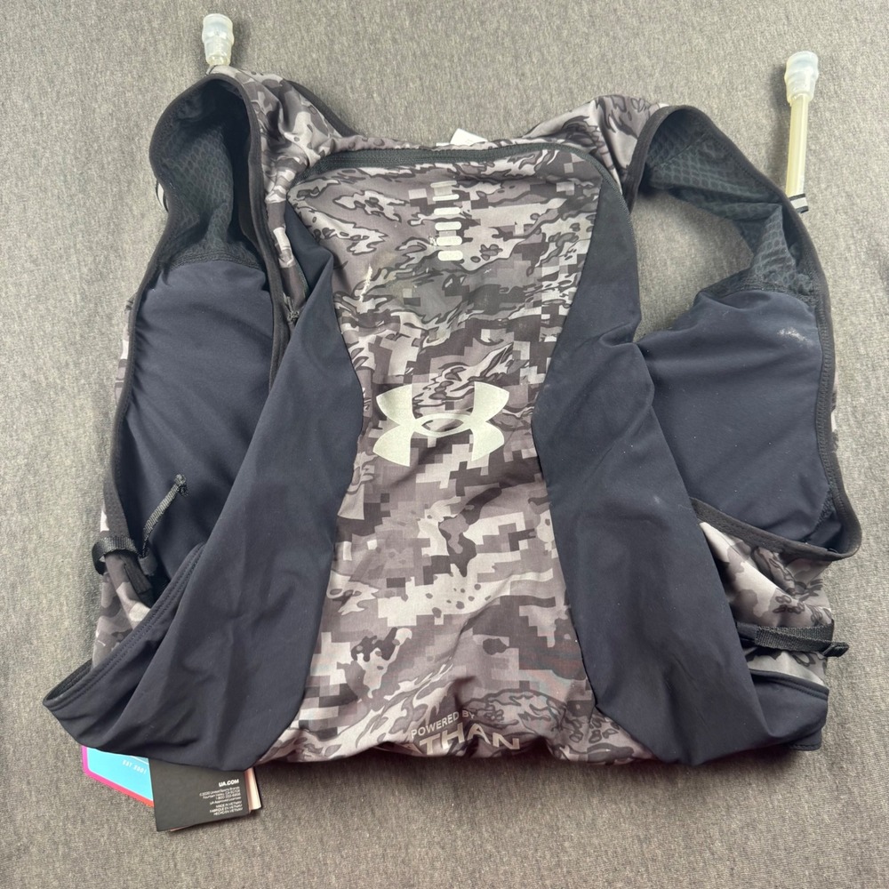 Under Armour Nathan UA Infinite Hydration Running Vest Camo HydraPak Mens Medium - Picture 8 of 9